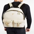 Giuseppe Zanotti Roiy utility canvas backpack - Neutrals