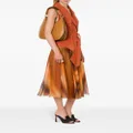 Alberta Ferretti leather shoulder bag - Brown