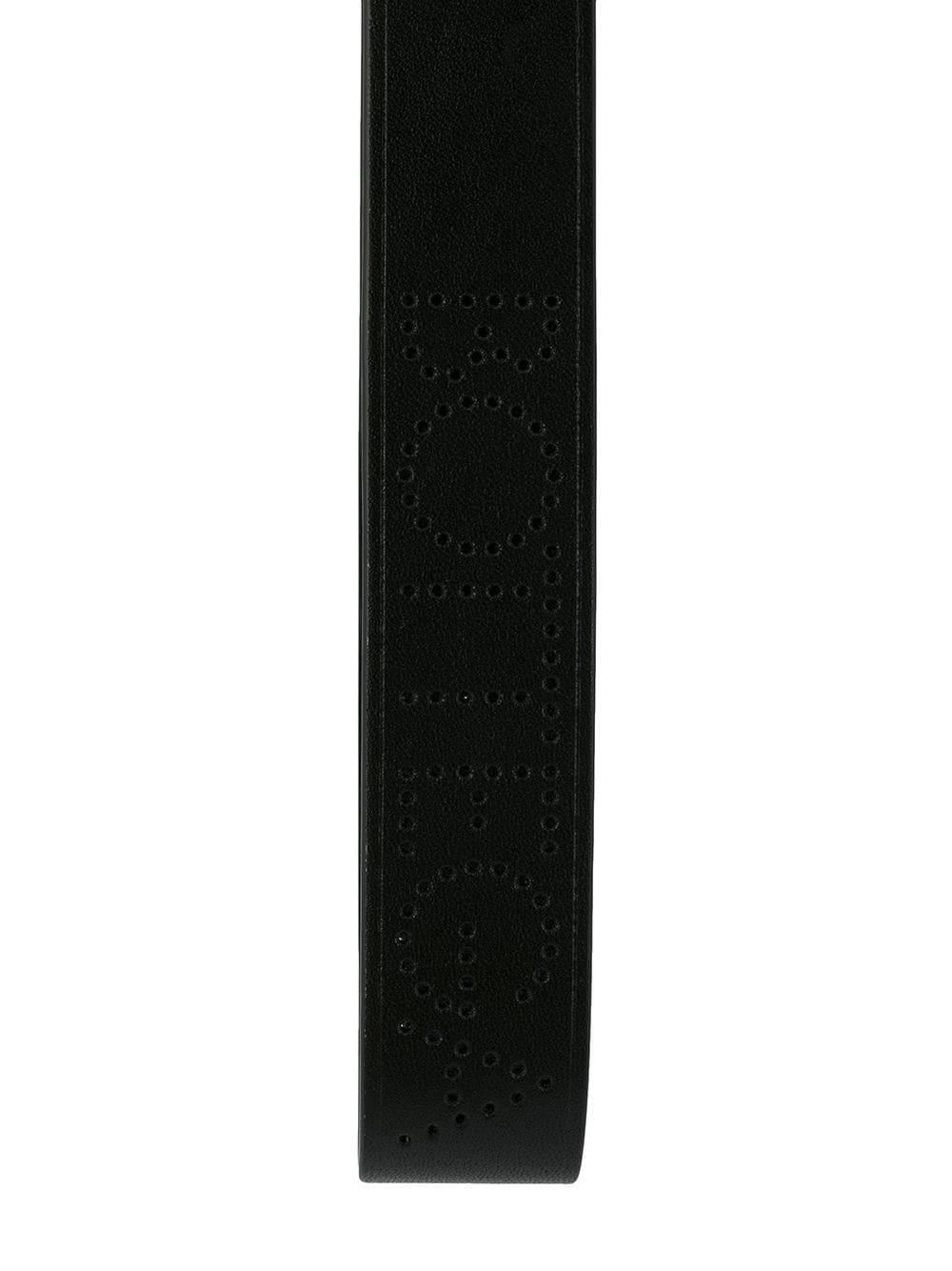 Bottega Veneta logo strap keyring - Black