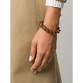 Bottega Veneta twisted leather bracelet - Brown
