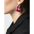 Bottega Veneta twisted hoop earrings - Pink
