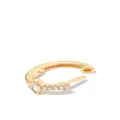 Jacquie Aiche 14kt yellow gold diamond hoop earring