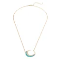Jacquie Aiche small 18kt yellow gold Crescent Moon necklace