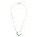 Jacquie Aiche small 18kt yellow gold Crescent Moon necklace
