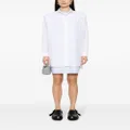 LOEWE layered poplin shirt dress - White