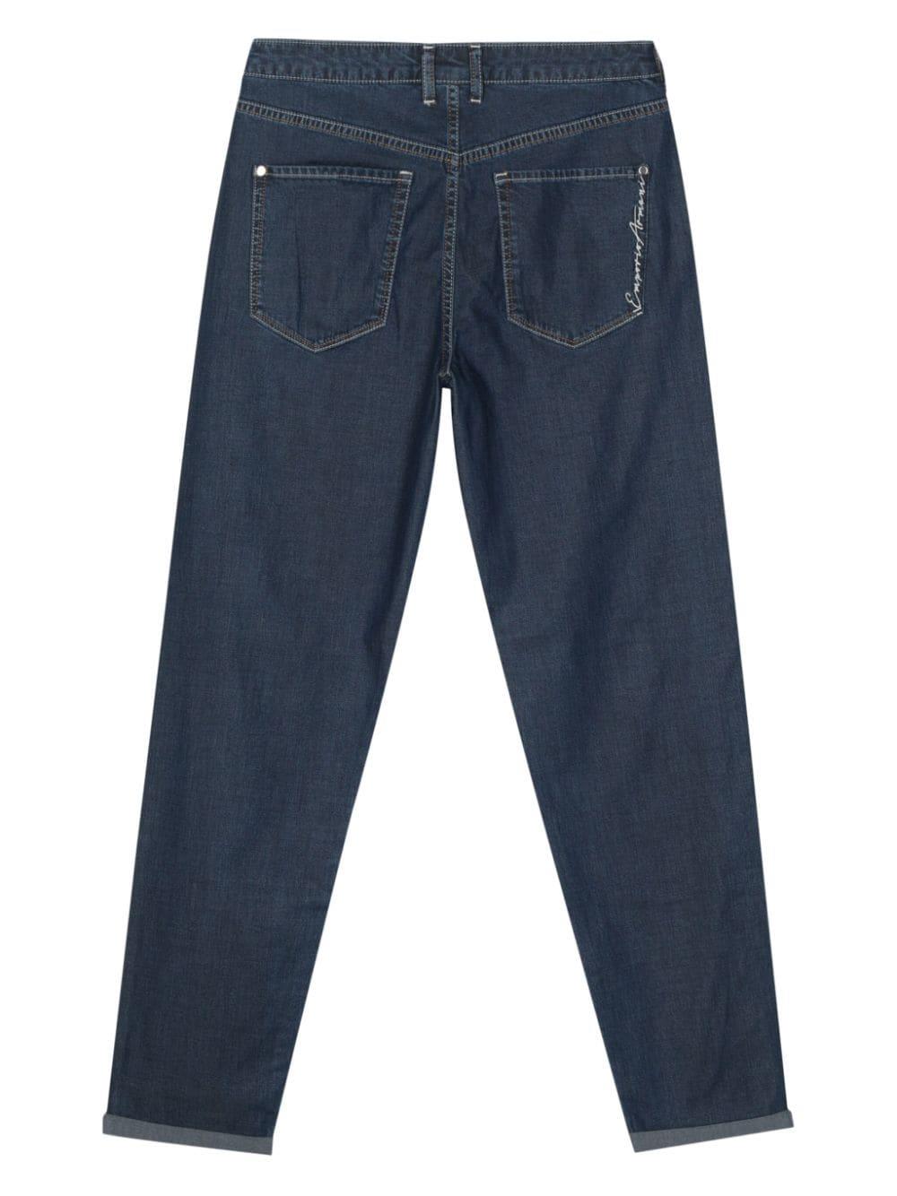 Emporio Armani J5A mid-rise regular jeans - Blue