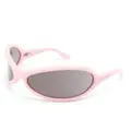 Acne Studios oversized round-frame sunglasses - Pink