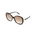 Stella McCartney Eyewear SC40073I Jackie O-frame sunglasses - Brown
