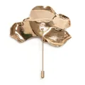 Victoria Beckham flower-motif pin brooch - Gold