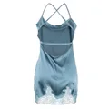 Fleur Of England silk slip dress - Blue