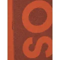 Acne Studios logo-knit wool scarf - Orange