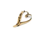 Acne Studios brass heart-shape earrings - Gold