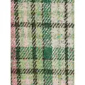 Acne Studios check-print wool scarf - Green
