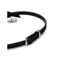 Acne Studios heart-charm leather bracelet - Black