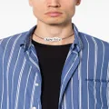 Acne Studios logo-pendant chain-link necklace - Silver
