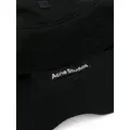 Acne Studios logo-appliqué cotton bucket hat - Black