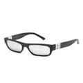 Givenchy 4G-motif rectangle-frame sunglasses - Black