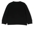 Acne Studios chest logo-patch knit cardigan - Black