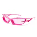 Givenchy rectangle-frame tinted-lenses sunglasses - Pink