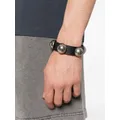 Acne Studios stud-embellished leather bracelet - Black