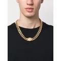 Philipp Plein Hexagon curb-chain necklace - Gold