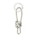 Bottega Veneta Andiamo knot-detail key ring - Silver