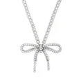 Balenciaga Archive Ribbon crystal-embellished necklace - Silver