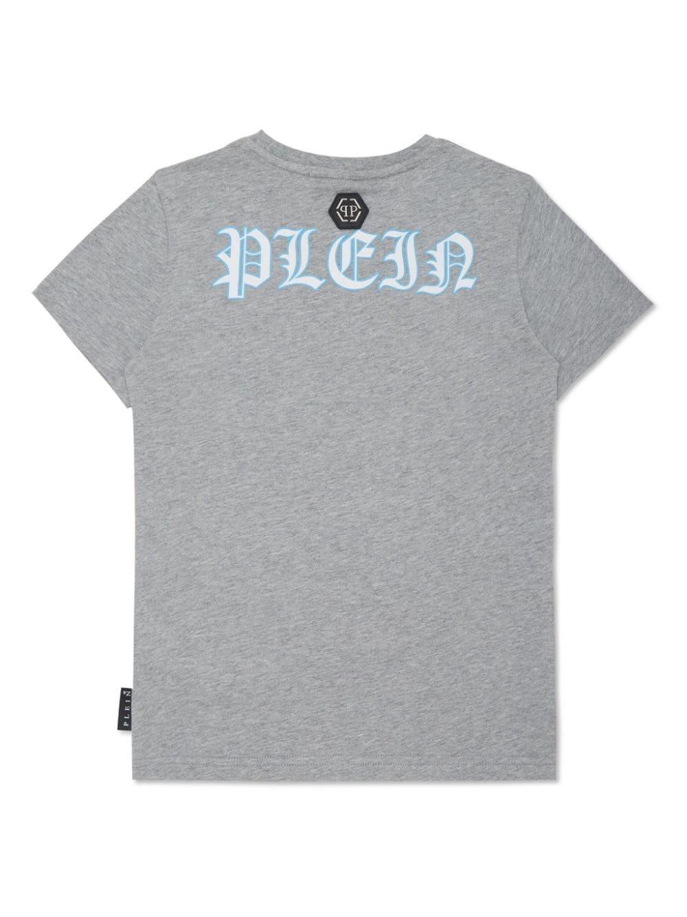 Philipp Plein Skully Gang cotton T-shirt - Grey