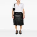 Givenchy belted leather wrap skirt - Black