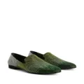 Giuseppe Zanotti Lewis rhinestone loafers - Green