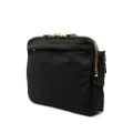 TOM FORD logo-lettering leather briefcase - Black