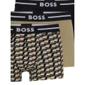 BOSS logo-waistband slip-on boxers (pack of three) - Brown