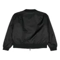 Armani Exchange flocked-logo bomber jacket - Black