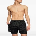 Balmain layered mesh swim shorts - Black