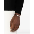Gucci Interlocking G leather bracelet - Black