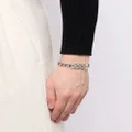 Gucci GG-engraved silver bracelet