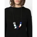 Emporio Armani adjustable bead-detail necklace - Black