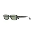 Vivienne Westwood studded-logo square-frame sunglasses - Black