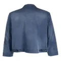 YMC Walker zip-up washed jacket - Blue