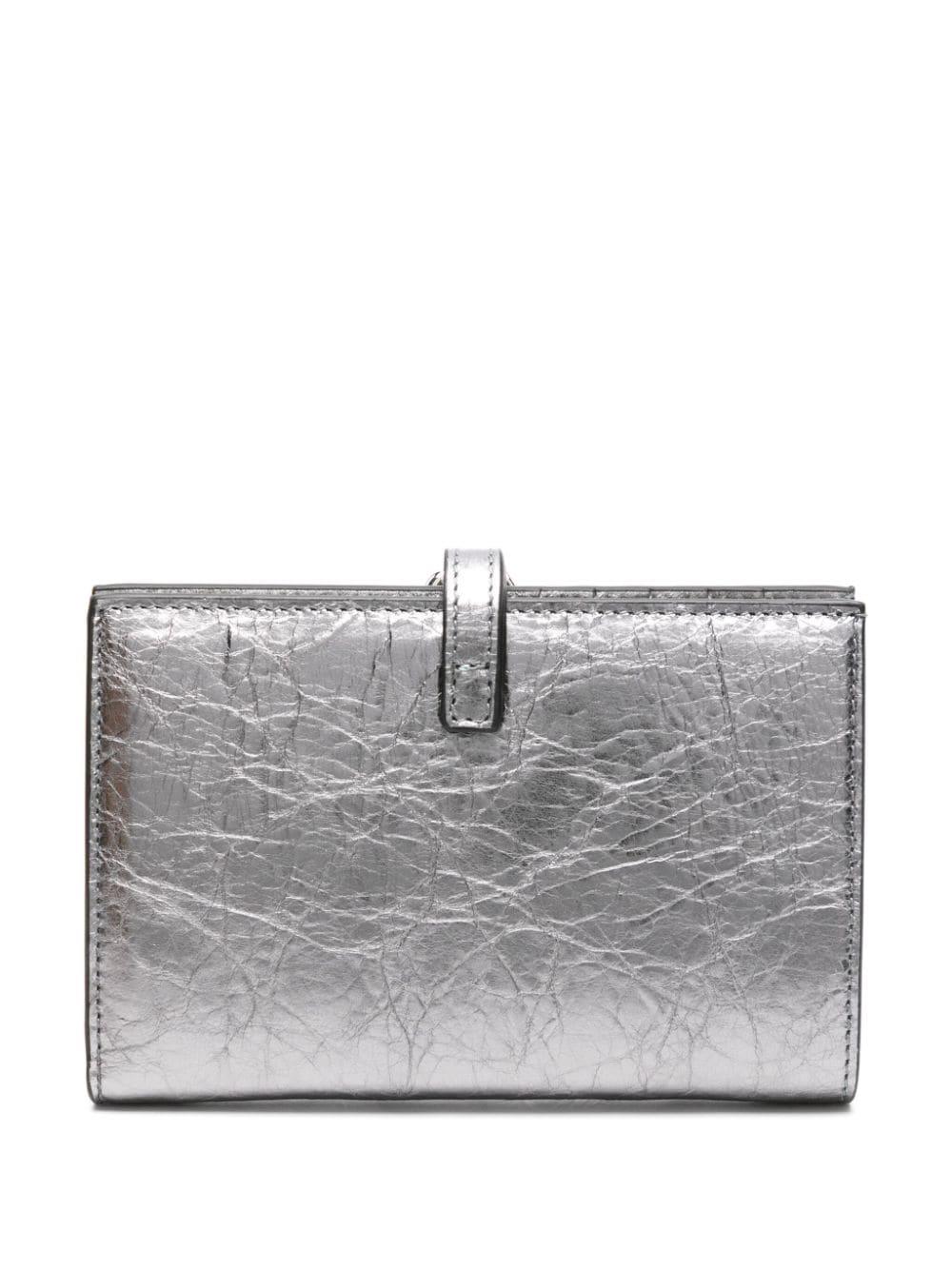 Givenchy Voyou laminated-leather wallet - Silver