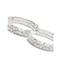 Rosantica crystal-embellished hoop earrings - Silver