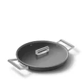 Smeg aluminium deep pan (28cm) - Black