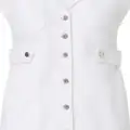 Veronica Beard Jax notched-collar cotton dress - White