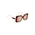 ETRO Pegaso-plaque oversize-frame sunglasses - Red