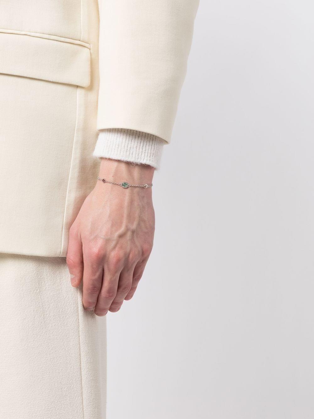 Gucci Interlocking G enamel bracelet - Silver