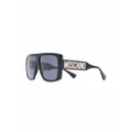 Moschino Eyewear square-frame logo sunglasses - Black