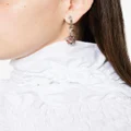 Marni rose drop earrings - Silver