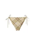 Burberry check-print bikini briefs - Neutrals