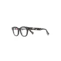 Kenzo graphic-print square-frame glasses - Black