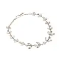 Jennifer Behr Liza crystal chain necklace - Silver